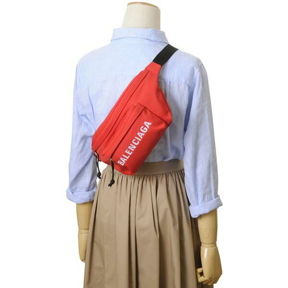 Balenciaga Wheels Nylon Body Bag Red - Picture 5 of 6